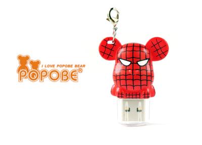 China Custom Gift USB Flash Drive 8GB , POPOBE Bear Spider Man Novelty USB Flash Drive for sale