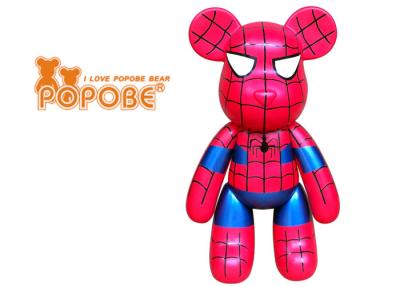 China oso pintado a mano del oso POPOBE del PVC del hombre araña 30inch para la decoración casera en venta