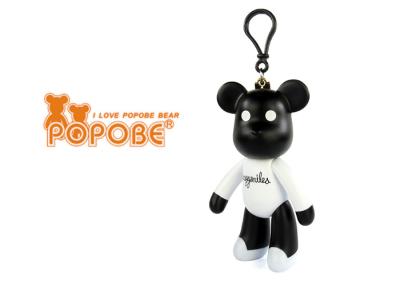 China Plastic Customised Key Chains Bag Ornament Phone Holder POPOBE Bear for sale