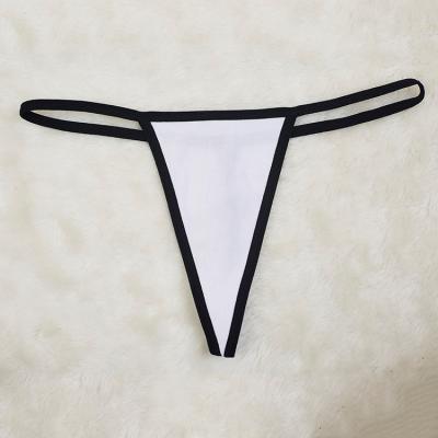 China Antibacterial custom label and logo factory ladies thong, sexy thong, custom lingerie thong for sale