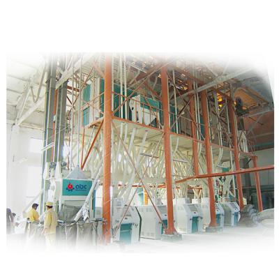 China Building Wheat Flour Mill Factory Manufacturers Automatic Roller Flour Mill 100T Flour Mill Cost for sale