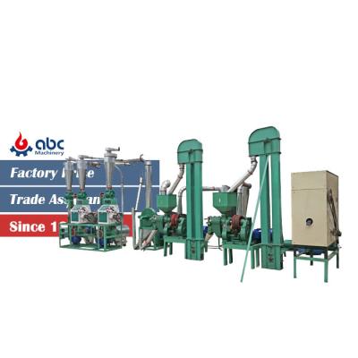 China Maize Processing 10 - 30TPD Maize Flour Milling Machine And Packaging Maize Milling Plant for sale