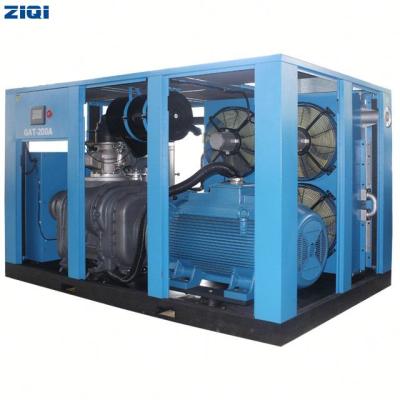 China Ziqi 13Bar Energy Saving Lubricated Stationary Three Phase Screw Air Compressor for sale