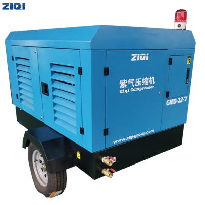 China 2021 latest design lubricated screw air compressor for industry portable diesel screw air compressor for sale