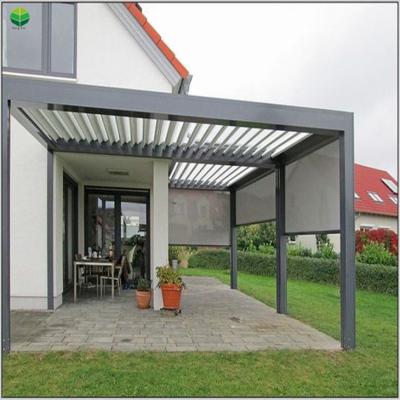 China Modern Design Aluminum Frame Terrace Garden Easily Assembled Waterproof Pergola for sale