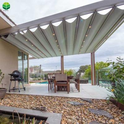 China Removable Cover Fengxin Electric Curtains Waterproof PVC Tent Pergola Fabric for sale