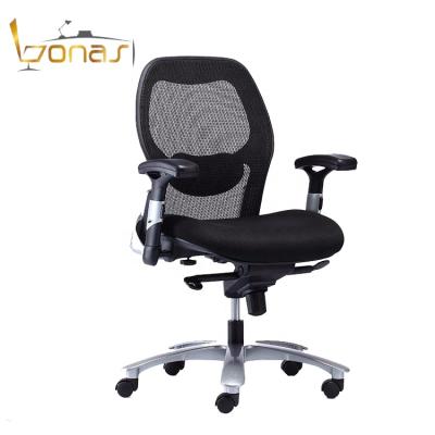 China (Size)BONAS Mesh Office Armrest Adjustable Chair Swivel and Style Adjustable Swivel Chair for sale