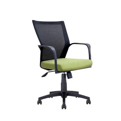 China (Height Adjustable) Classic Medium Back Mesh Chair Meeting Chair No Wheels. for sale