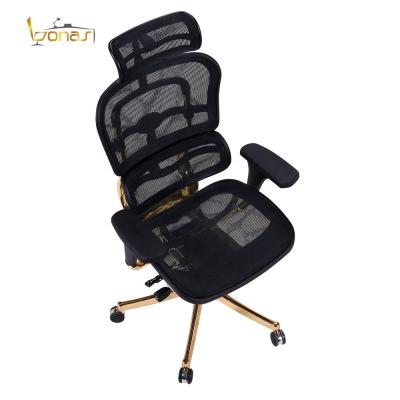 China Office Furniture High-Back Adjustment Full Mesh Adjustable Commercial Computer (Height) Revolving Chair for sale