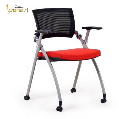 China Plastic (Height) Adjustable Hotselling Training Chair With Notepad For Training Center for sale