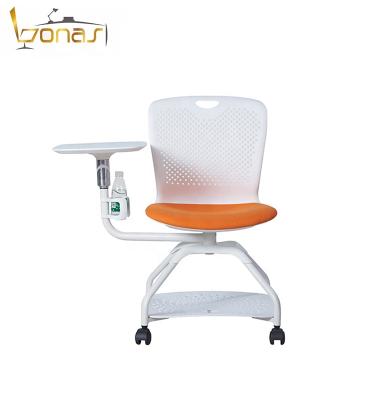 China (Size) Adjustable School Classroom Classroom Chair Student Office Task Chair Training Chair with Notepad for sale