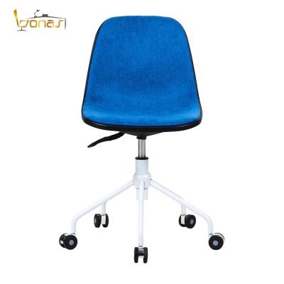 China Colorful Home Swivel (Height) Plastic Student Office Chair With Adjustable Armless Wheel Adjustable for sale