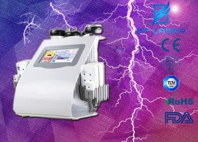 China Portable Cavitation Radio Frequency Fat Reduction Machine With 8 Pads Lipolaser / LCD Touch Screen for sale