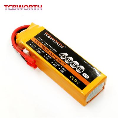 China Toys Drone 4000mah Rechargeable Battery 7.4v Lipo 2s For Electric Toys for sale