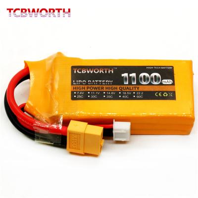 China Toys 1100mah 7.4v 11.1v 14.8v 18.5v 22.2v 120c Lipo Battery Pack 2s 3s 4s 5s 6s Lithium Polymer For Toys for sale