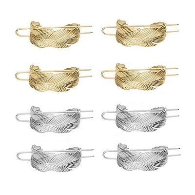 China For Hair Styling For Hair Styling Customization Feather Metal Sleek Hair Branches Fashion Hair Accessories For Women Semicircle Hair Clasp For Girls for sale