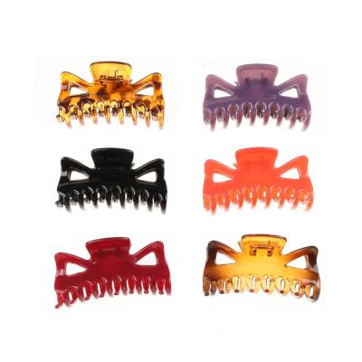 China For Hair Styling For Hair Cavity Customization Styling Colorful Plastic Hair Claw Fashion Hair Accessories For Girls Amber Ponytails Claw Clips For Women for sale