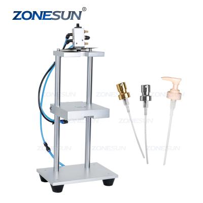 China ZONESUN Commodities ZS-JG300 Plastic Perfume Dip Tube Cutting Machine Semi-automatic Pump Head Bottle Cutter Sprayer for sale