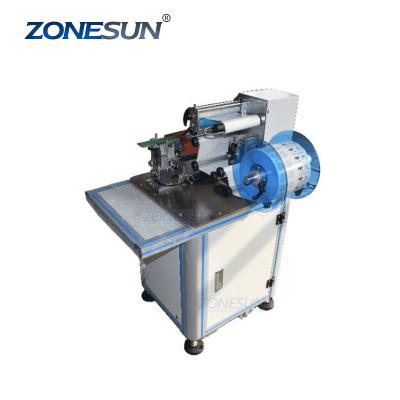 China ZONESUN XL-T901 Food Flag Sticker Tube Usb Cable Semi Automatic Cable Labeler Labeling Machine for sale