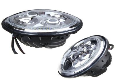 China LED Vehicle Headlights With Angel Eyes , Jeep Wrangler LED Work Lights 4x4 for sale