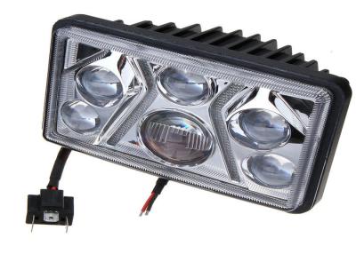 China Osram Auto Lighing Square LED Head Lamp Hi / Lo Beam With Halo Ring for sale