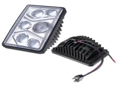 China Hi / Lo Beam Rectangular 5700k IP67 H4 Led Headlight With Angel eyes for sale