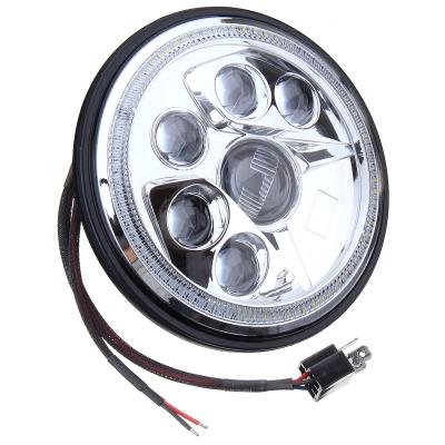 China 7 inch 6 Pieces Osram LED Auto Headlights For Wrangler / Benz G / Land Rover for sale