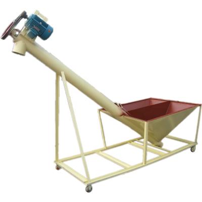 China Factory Small Tubular Inclined Portable Mobile Screw Conveyor For Sale for sale