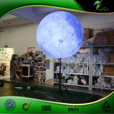 China hongyi promotion stand LED moon balloons outdoor custom inflatable light planet ball inflatable sph for sale