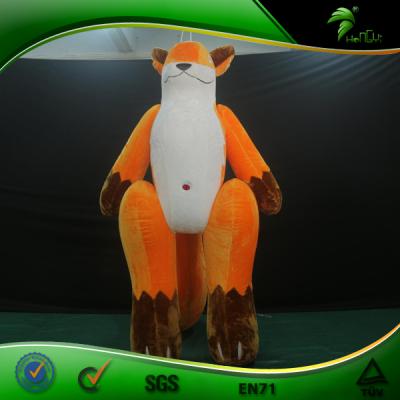 China Bouncy Inflatable Plush Toy Animals Hongyi Inflatable Fox Toy Inflatable Cartoon Air Figure Customized Size for sale