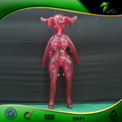 China Light Red Inflatable Toy Hot Sale Inflatable Cartoon Animal Inflatable Girl Girl Toy for sale