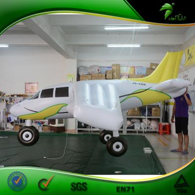 China Promotions Custom Inflatable Airplanet Hanging Flat Inflatable Toy Balloon Helium Flying RC Advertising Modeling for sale