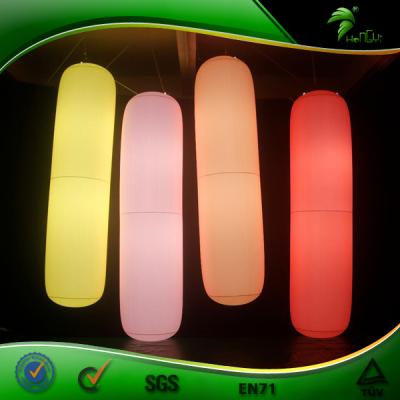 China PVC Oxford Cloth TPU Inflatable Lighting Event Decoration Pillar Christmas Outdoor Inflatable Tube Lit Balloon for sale