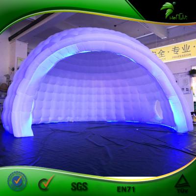 China Outdoor Inflatable Half Dome Tent Camping Inflatable Party Show Stage Tent for sale