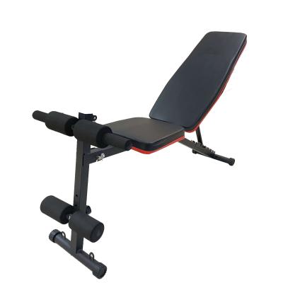 China Foldable Adjustable Sit Up Abdominal Fitness Exercise Household Weightlifting Dumbbell Bench Living Room for sale