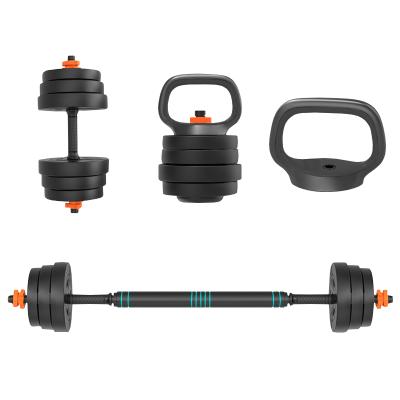 China New Arrival Adjustable Weight Fitness Equipment Dumbbell Environmental Plating Rubber-Coated 6 In 1 Adjustable Dumbbell Suit for sale