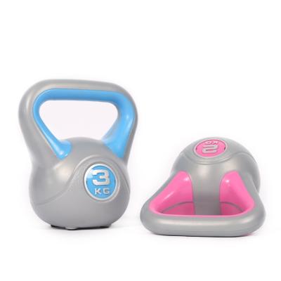 China Durable Plastic Train Equipment Fitness Kettlebell Products Exercise Gym Rubber Kettle Bell Sets For Weight Lifting for sale