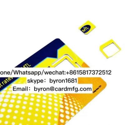 China factory supply MINI SIM / MICRO SIM /NANO SIM micro sim card mobile sim card nano SIM Card Printing Blank SIM Card for sale