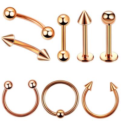 China Romantic High Quality Body Tongue Nail Lip Nail Eyebrow Nail Nose Nail Navel Piercing Perforation for sale