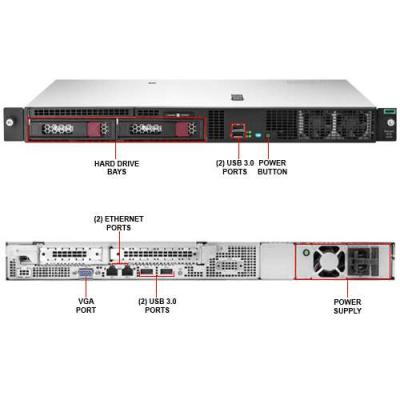 China Original server gen10 dl20 xeon E-2603v4 8GB RAM 1TB SATA HDD HPE DL20 gen10 support server E-2603v4 for sale