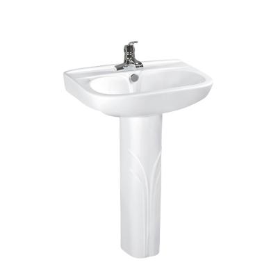 China Hot Sales Modern Bathroom Sinks Modern Design Basin White Porcelain Bathroom Vessel Sink Ceramic Pedestal Sink for sale