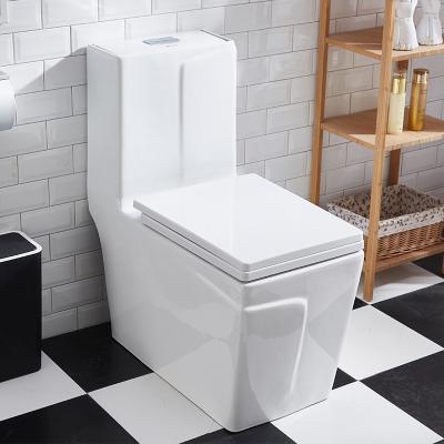 China New Hot Sales Double-Flow Modern Design Sanitary Ware Bathroom Set High Quality Water Saving WC One Piece Toilet for sale