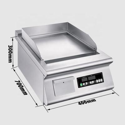 China Hotel CE Approval Commercial 304 Stainless Steel Burger Grills Electric Griddle Flat Plate for sale