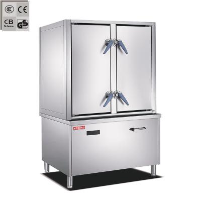 China Hotel Induction Double Doors Steamer for sale