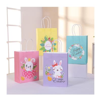 China Theme 22*15*8.5CM Paper Bag Candy Bag Food Gift Bag Party and Holiday Supplies Festival Decoration Easter Bunny Wrapping Party Decoration for sale