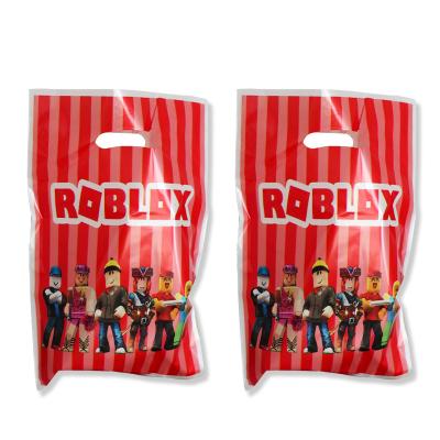 China Festival Decoration Virtual World Boy Building Blocks Game Party Gift Bag Kids Candy Bag Party and Holiday Supplies Party Decorations for sale