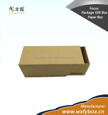 China Eco - Friendly Customized Slide Drawer Kraft Paper Glasses Box for sale