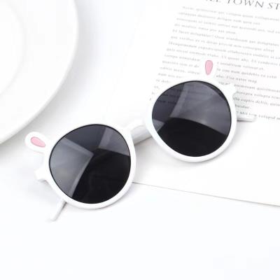 China Fashion Sunglasses 2023 New Cartoon silicone cute polarized Children's eyewear small ears cartoon sunshade glasses for sale