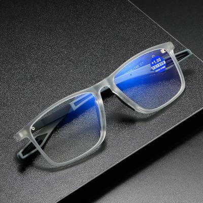 China Sports reading glasses Wholesale TR90 anti blue light reading glasses men sports Rectangle Reading Glasses Women Men for sale