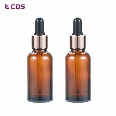 China Personal Care 30ml Amber Glass Dropper Bottle for face oil for sale